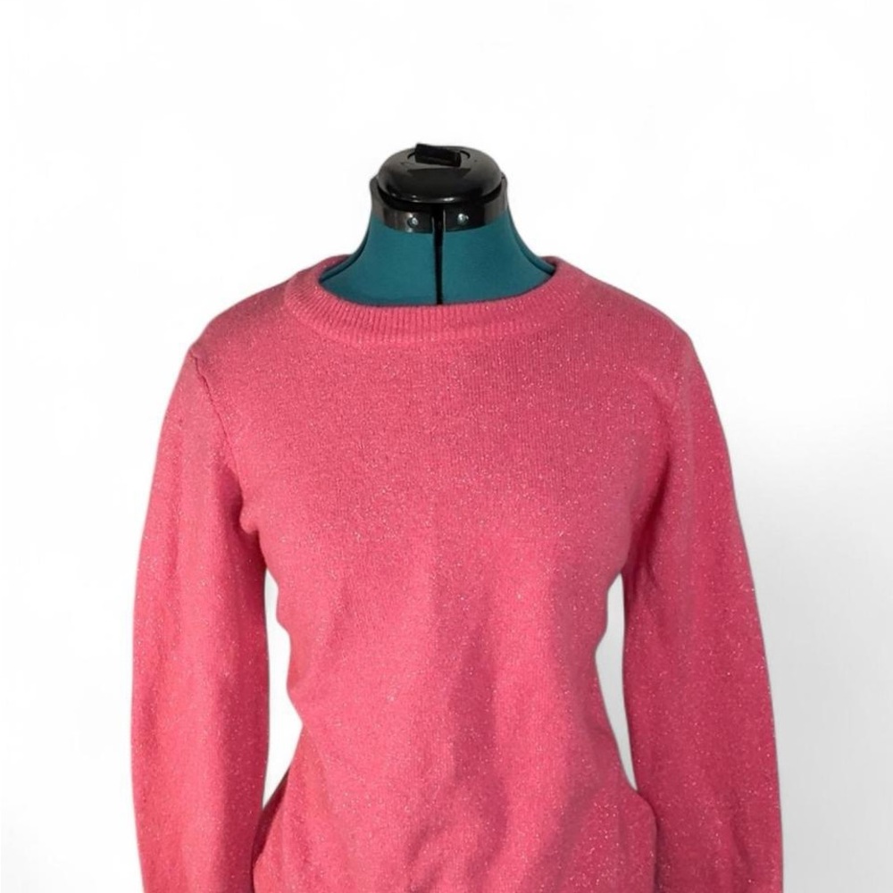 Route 66 Women's Sparkling Pink Crew Neck Sweater
